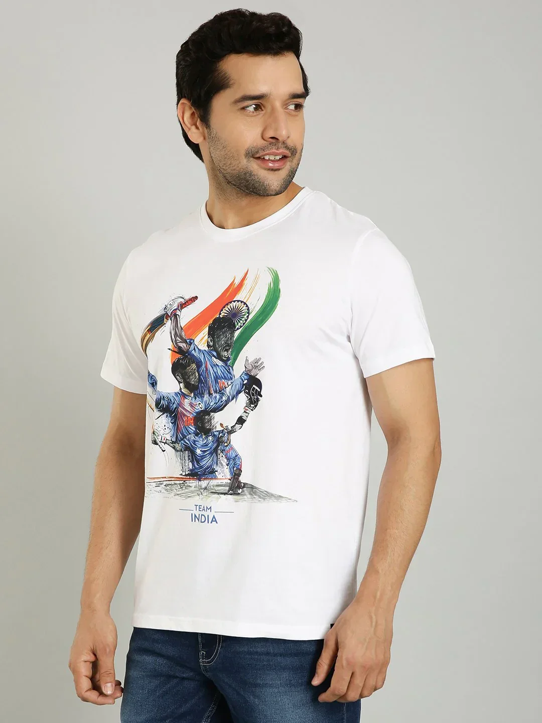 Men's Team India Graphic Crew Neck T-Shirt - Image 3