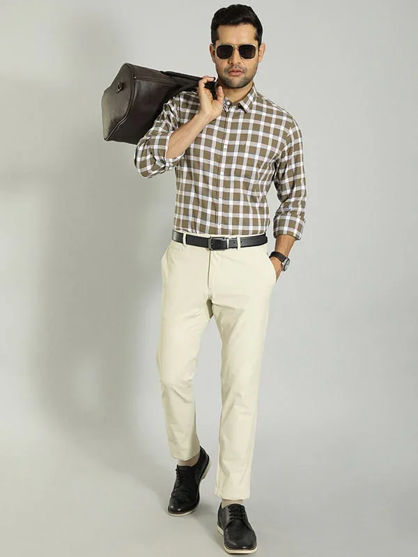 Men's Urban Fit Cotton Blend Trousers - Image 16