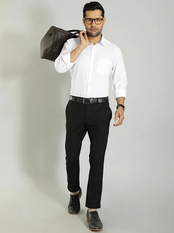 Men's Urban Fit Cotton Blend Trousers - Image 8