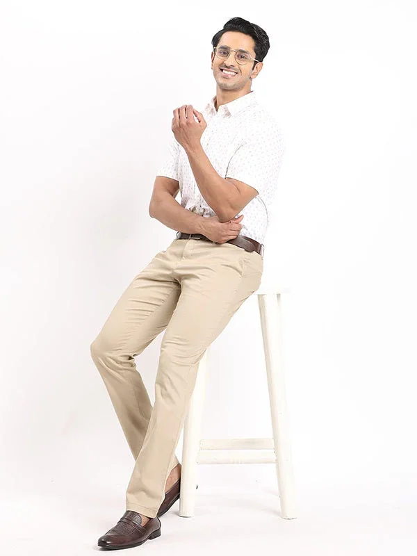 Men's Urban Fit Cotton Stretch Trousers - Image 5