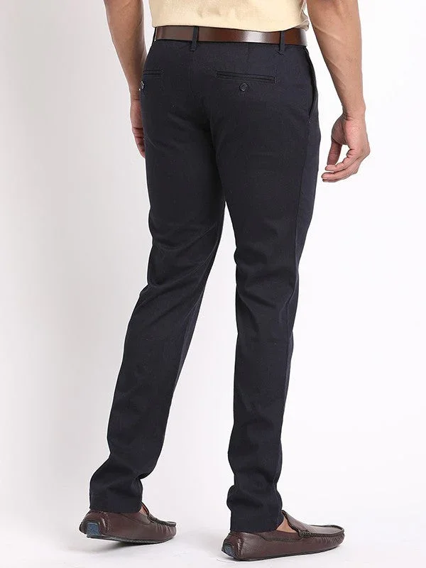 Men's Urban Fit Cotton Stretch Trousers - Image 9