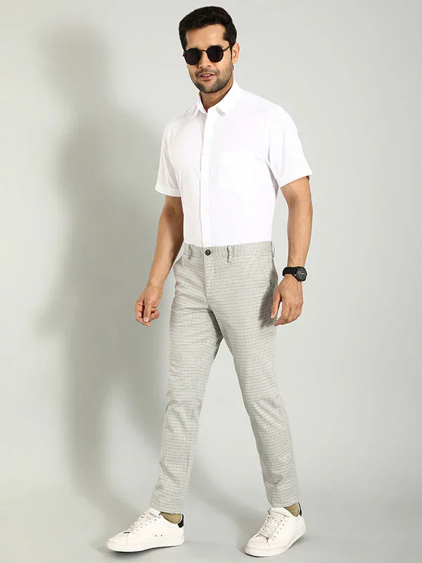 Men's Urban Fit Cotton Stretch Trousers - Image 8