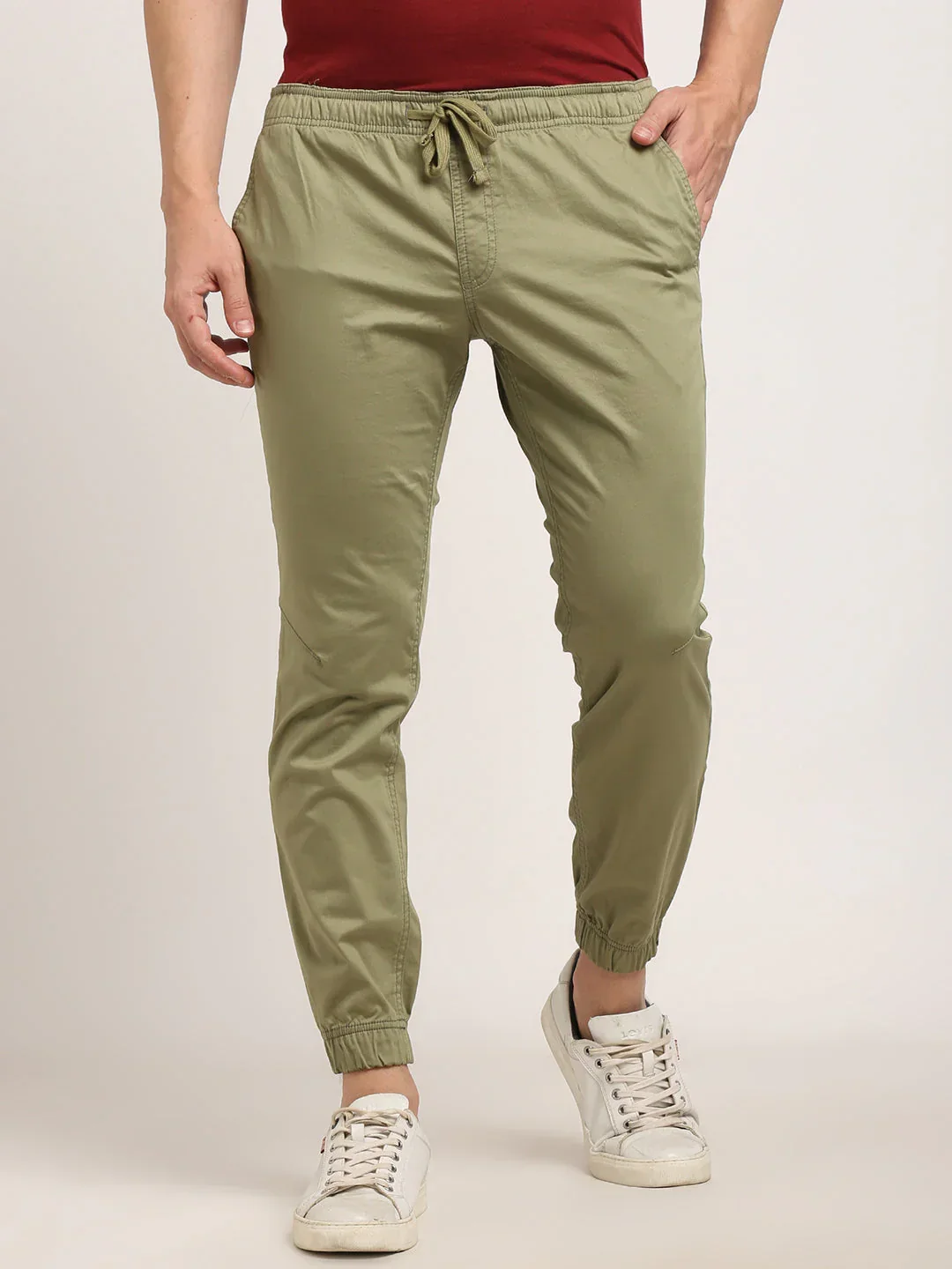 Men's Urban Fit Cotton Stretch Trousers - Image 13