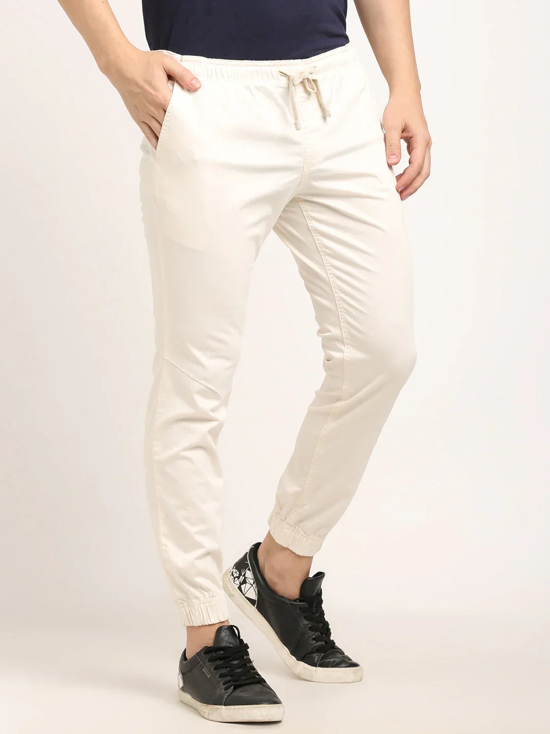 Men's Urban Fit Cotton Stretch Trousers - Image 3
