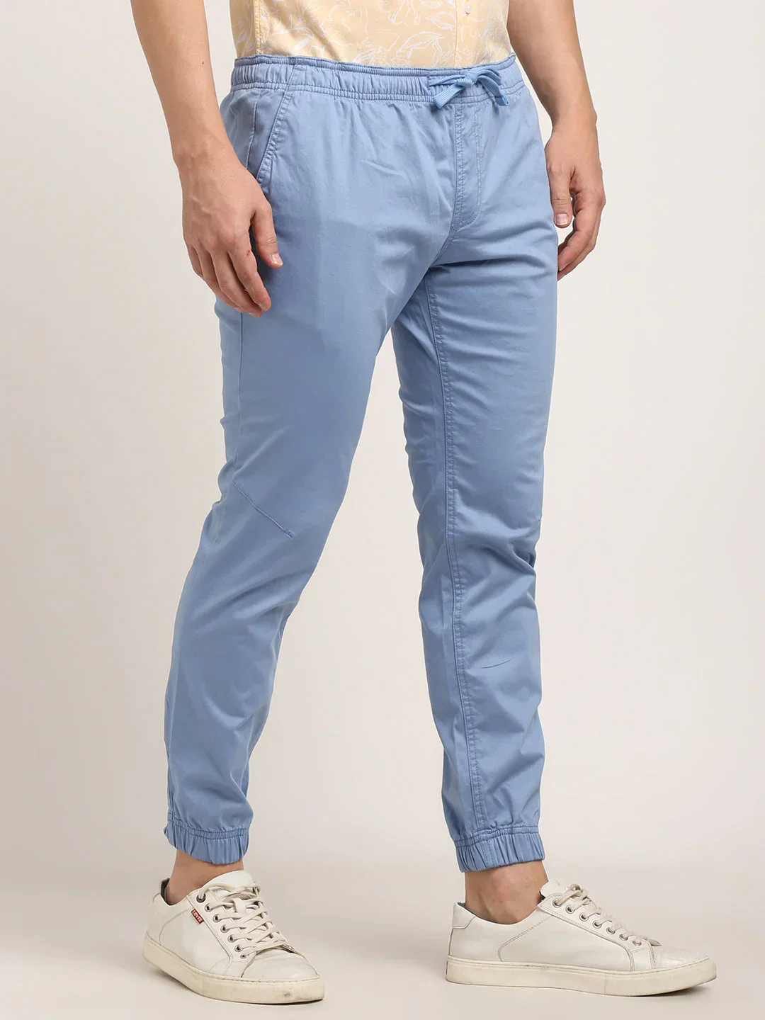 Men's Urban Fit Cotton Stretch Trousers - Image 6