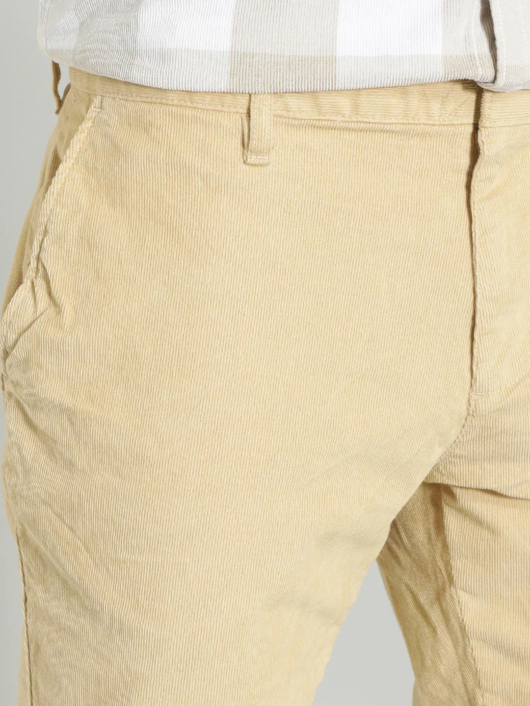 Men's Urban Fit Cotton Stretch Trousers - Image 3