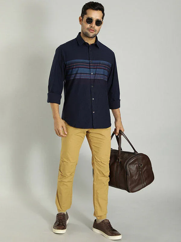 Men's Urban Fit Cotton Stretch Trousers - Image 3