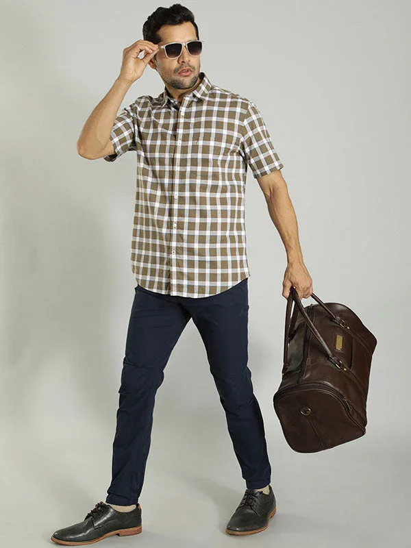 Men's Urban Fit Cotton Stretch Trousers - Image 6