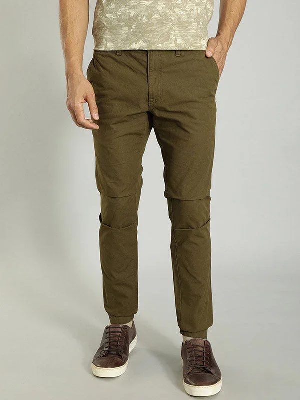 Men's Urban Fit Cotton Stretch Trousers - Image 7