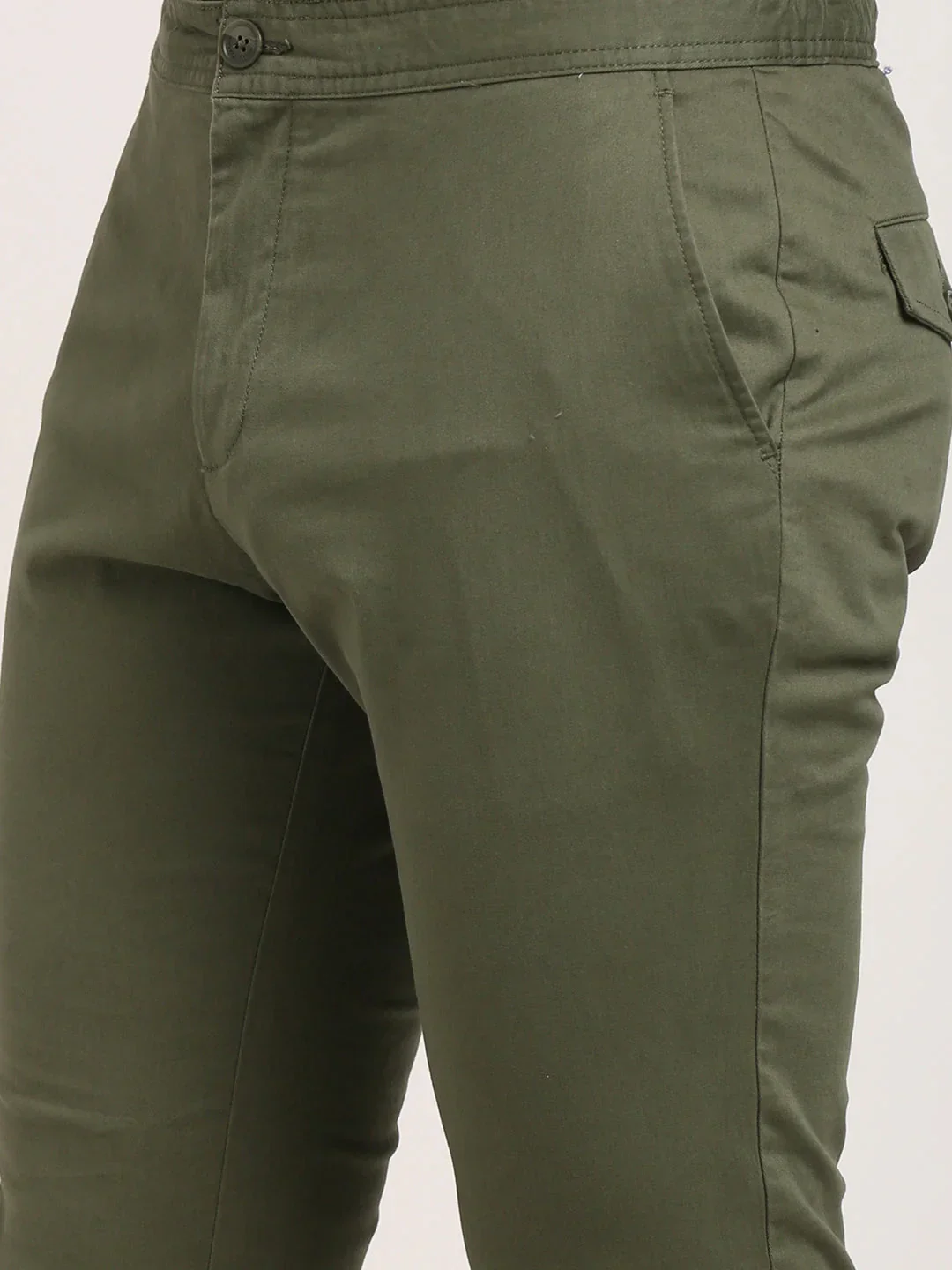 Men's Urban Fit Cotton Stretch Trousers - Image 11