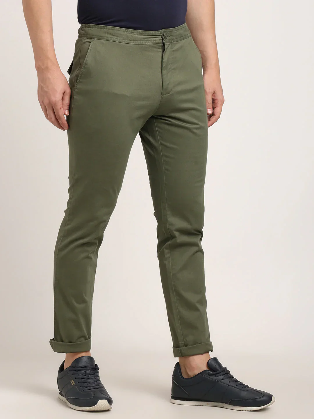 Men's Urban Fit Cotton Stretch Trousers - Image 12
