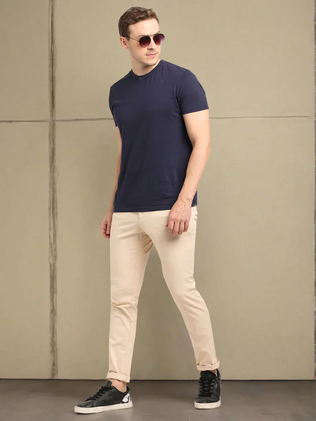Men's Urban Fit Cotton Stretch Trousers - Image 14