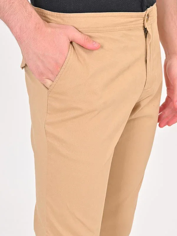 Men's Urban Fit Cotton Stretch Trousers - Image 3