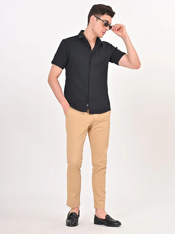 Men's Urban Fit Cotton Stretch Trousers - Image 4