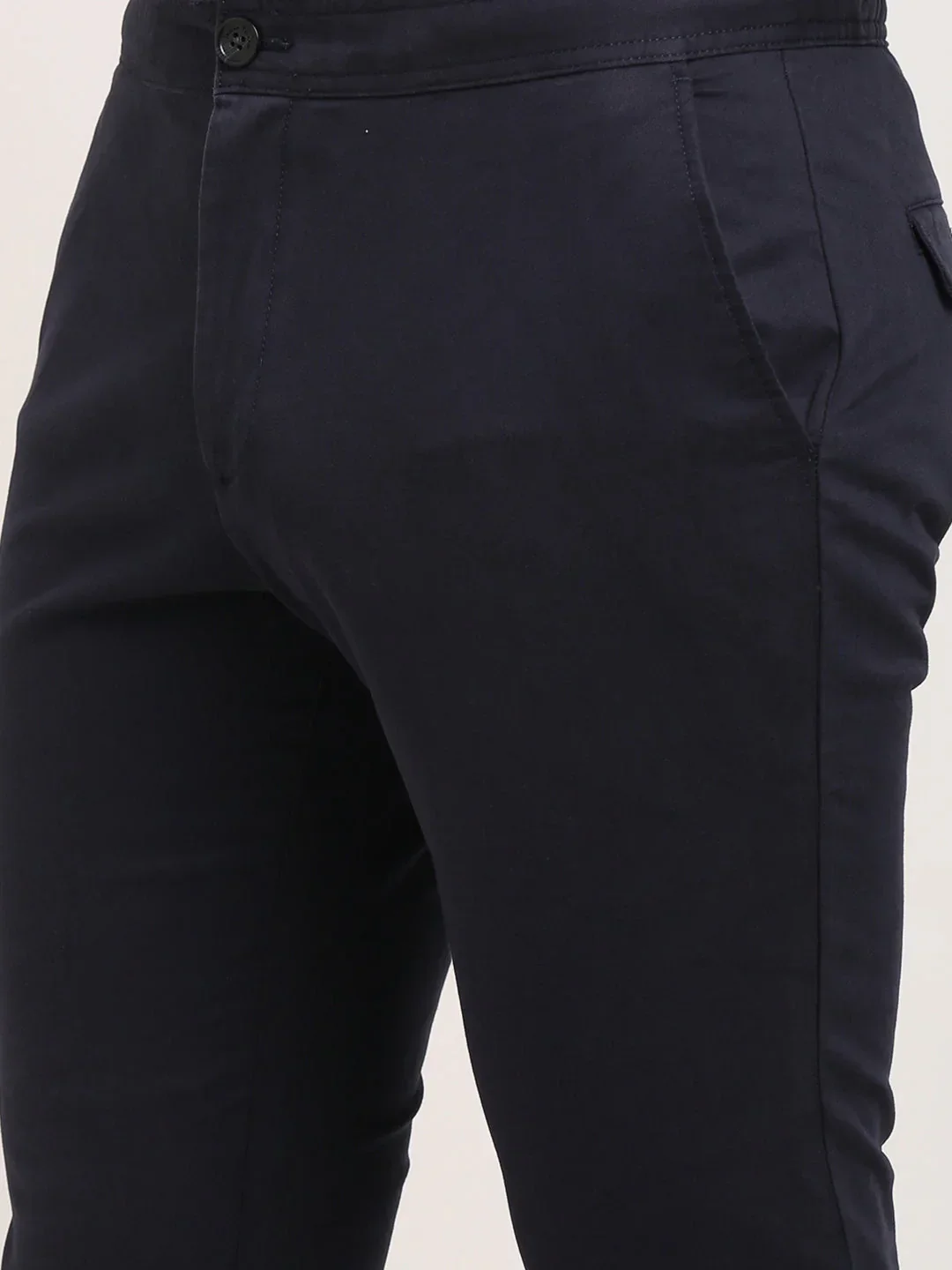 Men's Urban Fit Cotton Stretch Trousers - Image 7