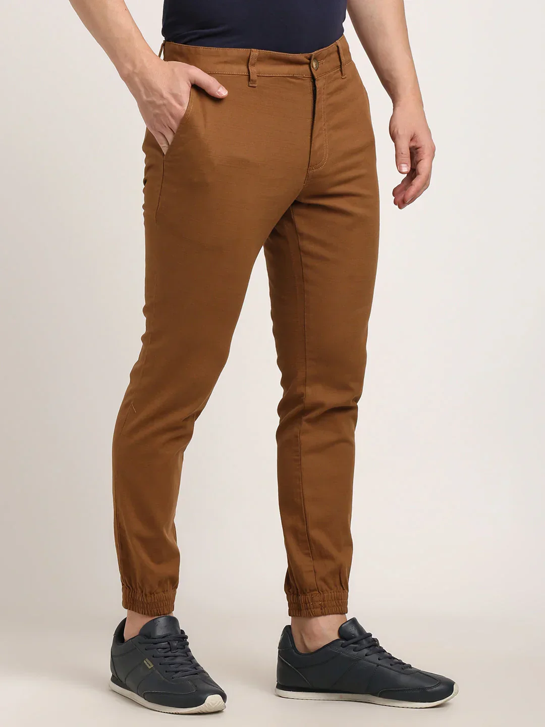 Men's Urban Fit Cotton Stretch Trousers - Image 12
