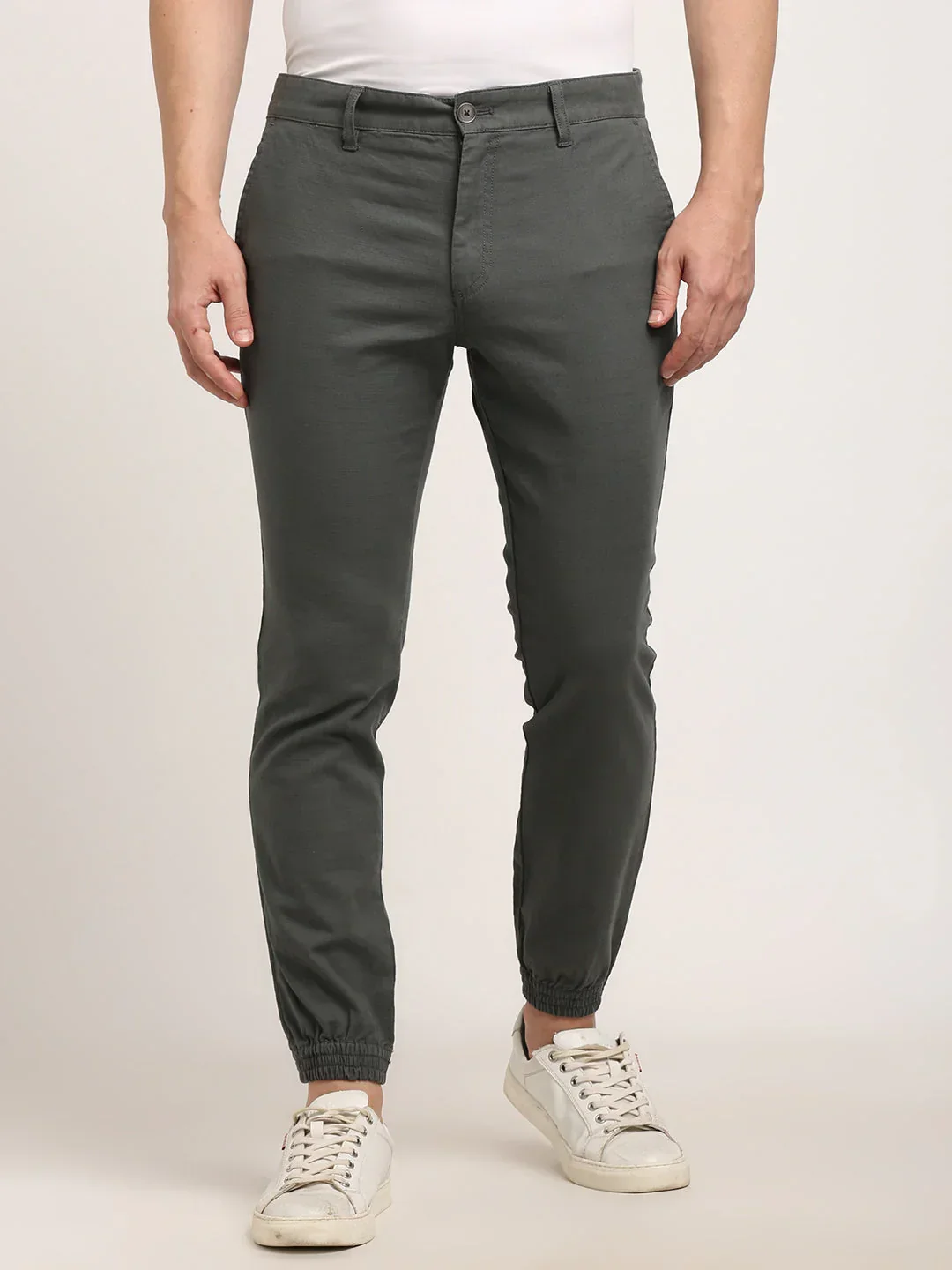 Men's Urban Fit Cotton Stretch Trousers - Image 13