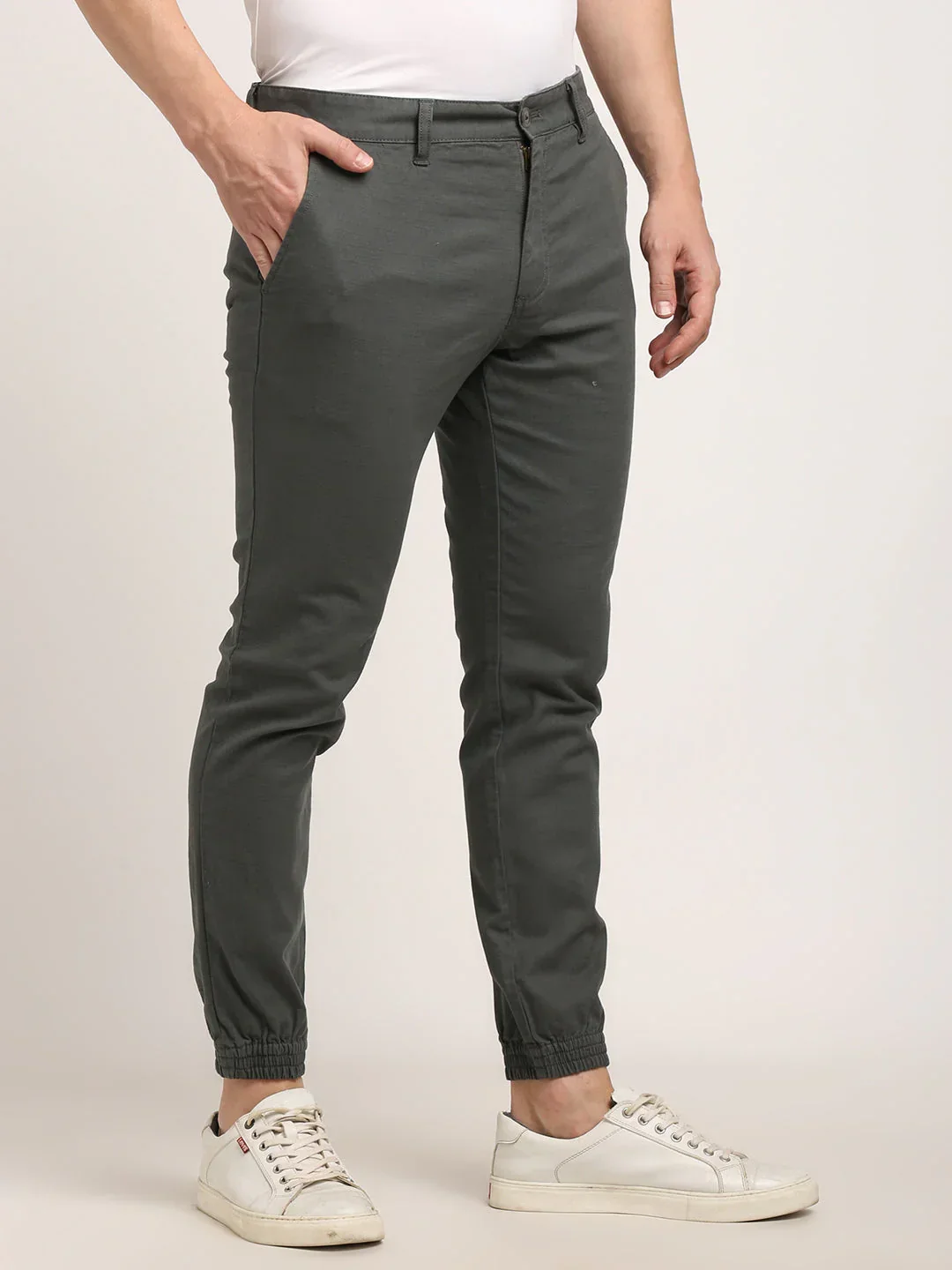 Men's Urban Fit Cotton Stretch Trousers - Image 16