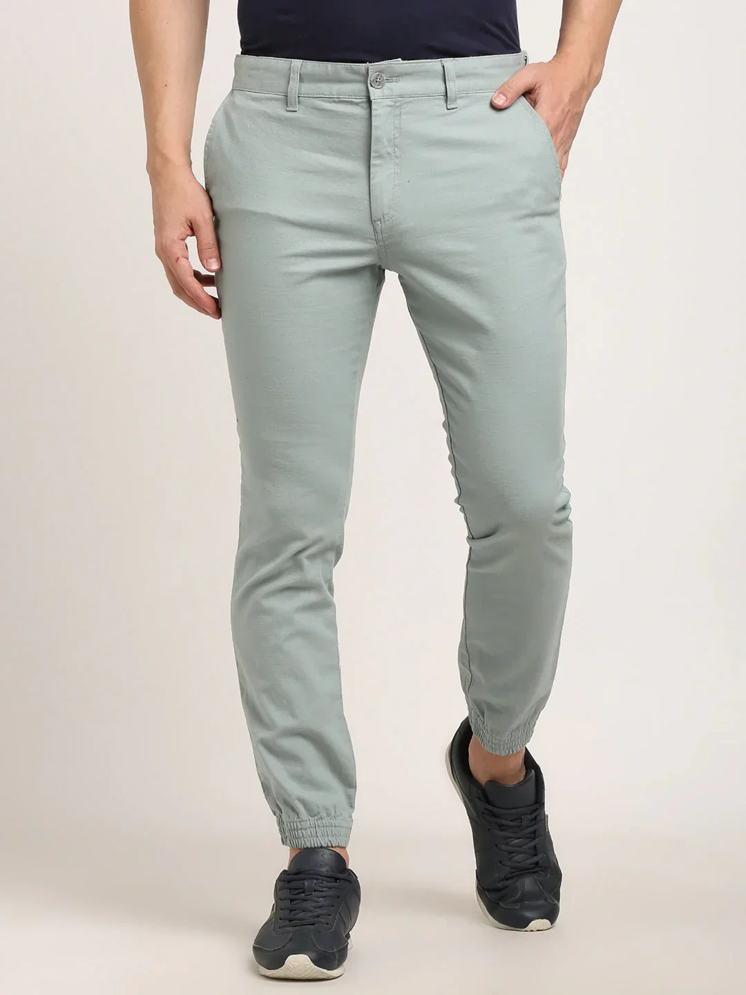 Men's Urban Fit Cotton Stretch Trousers - Image 17