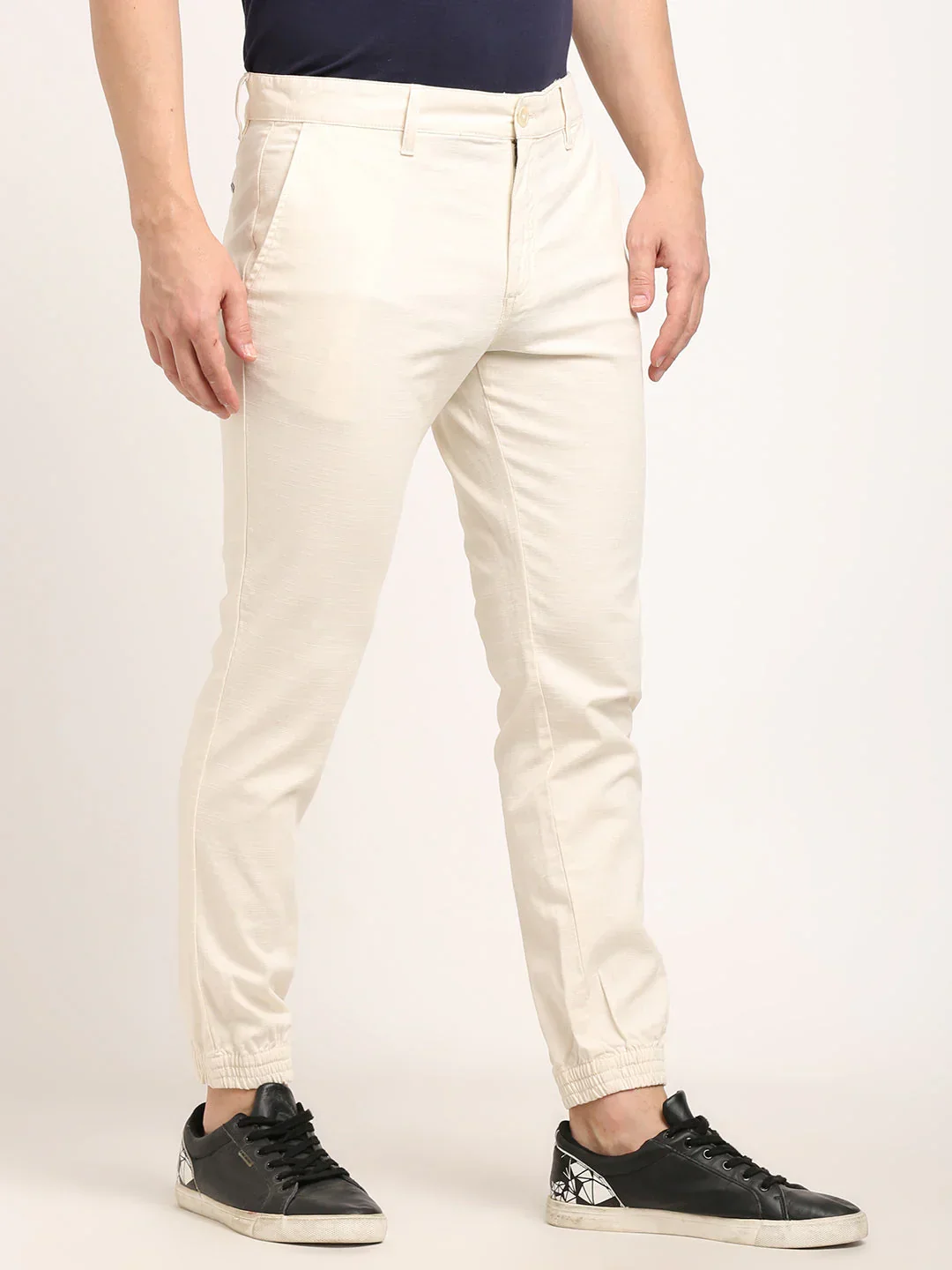 Men's Urban Fit Cotton Stretch Trousers - Image 8
