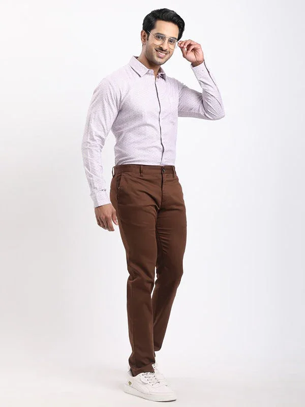 Men's Urban Fit Cotton Stretch Trousers - Image 10