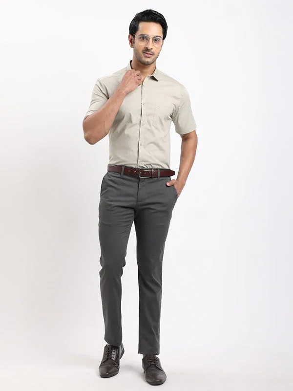 Men's Urban Fit Cotton Stretch Trousers - Image 5