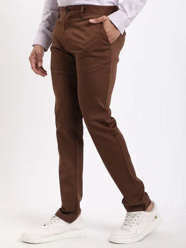Men's Urban Fit Cotton Stretch Trousers - Image 7