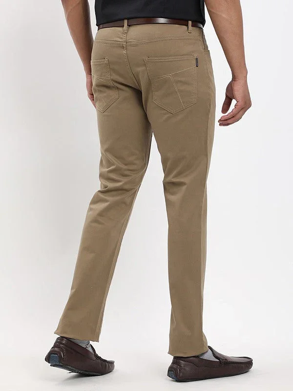 Men's Urban Fit Cotton Stretch Trousers - Image 4