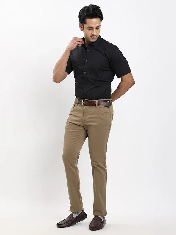 Men's Urban Fit Cotton Stretch Trousers - Image 5
