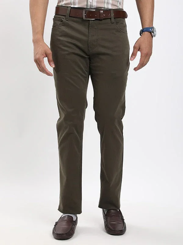 Men's Urban Fit Cotton Stretch Trousers - Image 6