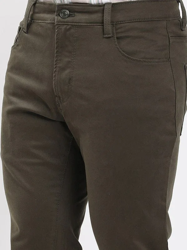 Men's Urban Fit Cotton Stretch Trousers - Image 8