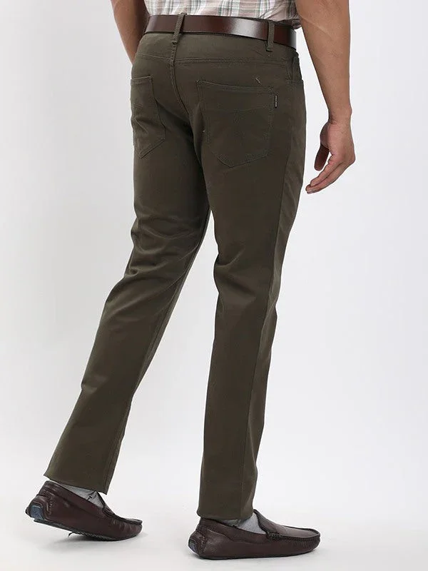 Men's Urban Fit Cotton Stretch Trousers - Image 9