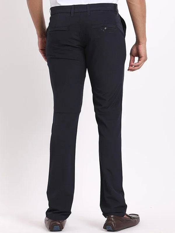 Men's Urban Fit Cotton Stretch Trousers - Image 4