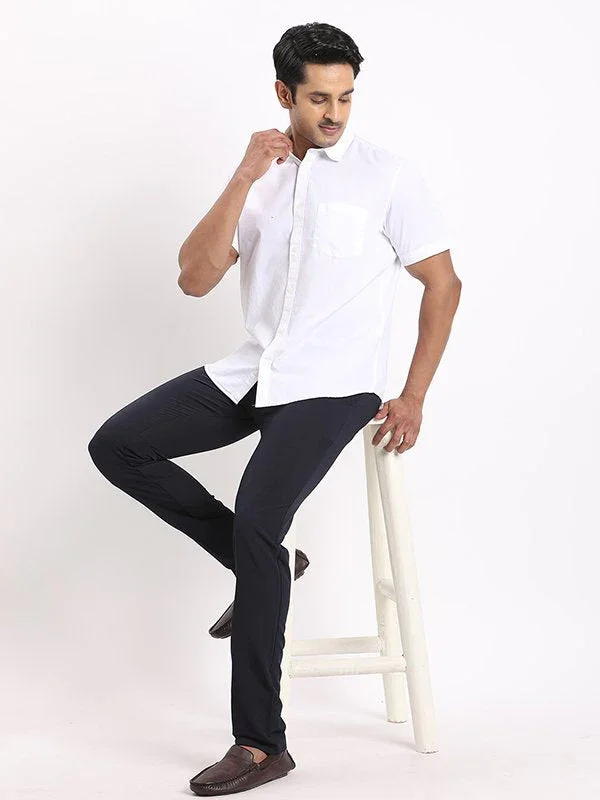 Men's Urban Fit Cotton Stretch Trousers - Image 5
