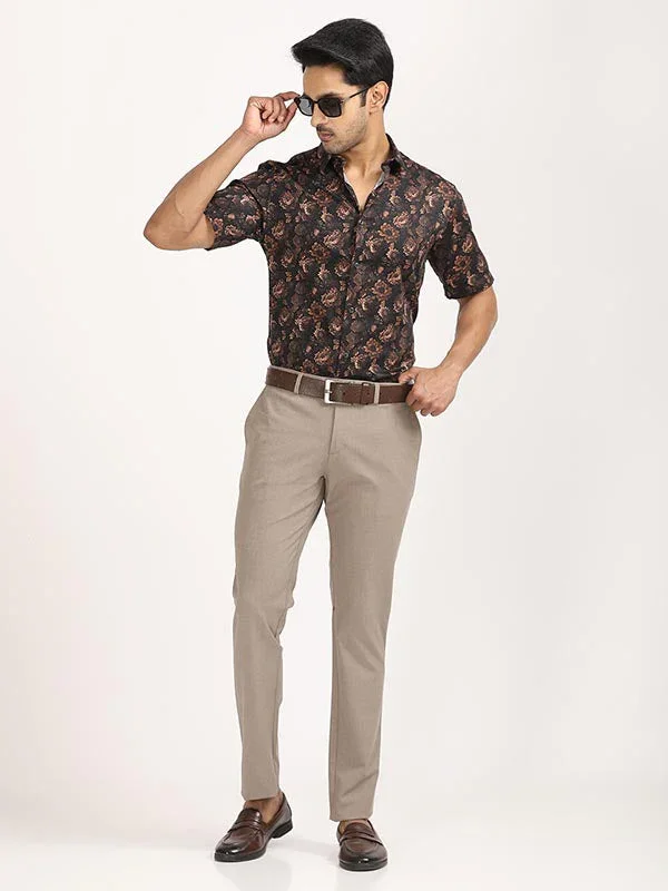 Men's Urban Fit Polyester Blend Trousers - Image 6