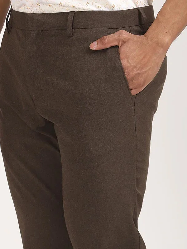 Men's Urban Fit Polyester Blend Trousers - Image 9