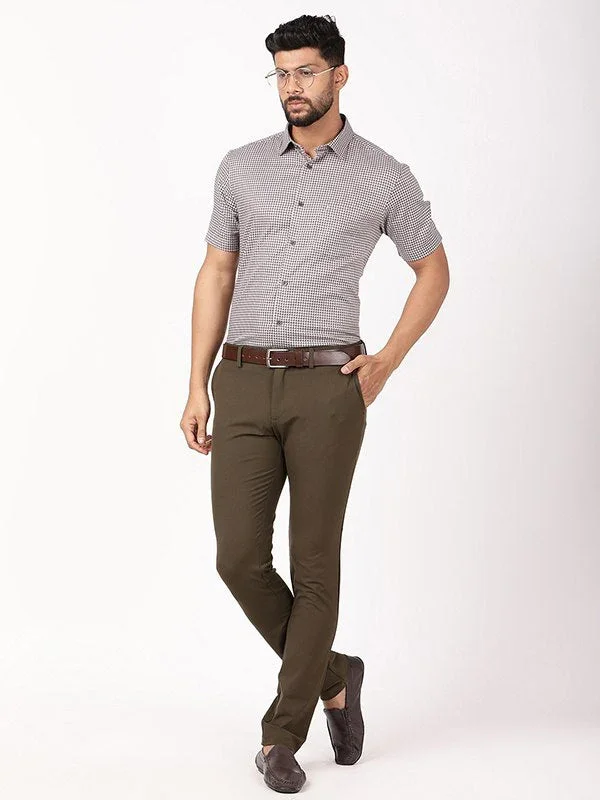 Men's Urban Fit Polyester Blend Trousers - Image 10