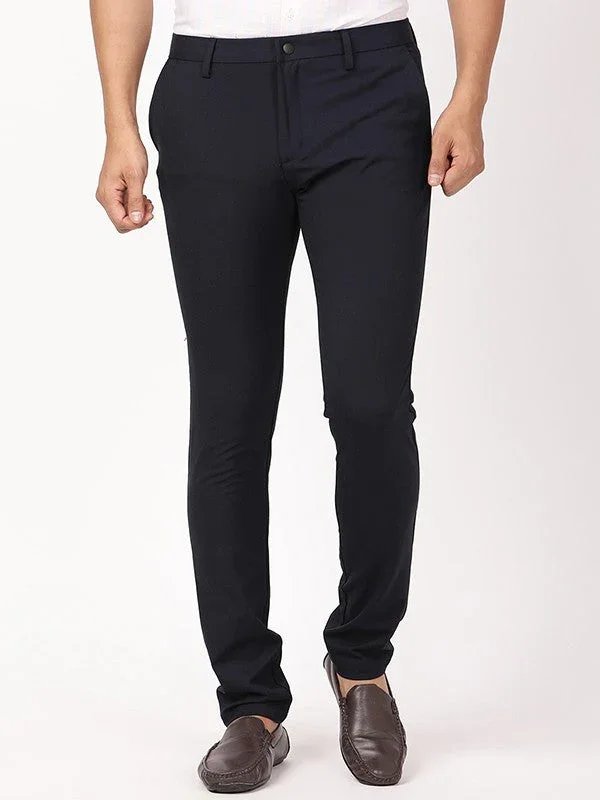 Men's Urban Fit Polyester Blend Trousers - Image 11