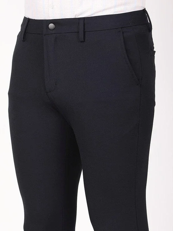 Men's Urban Fit Polyester Blend Trousers - Image 13