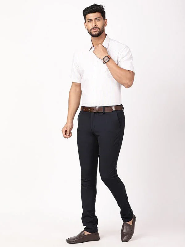 Men's Urban Fit Polyester Blend Trousers - Image 15