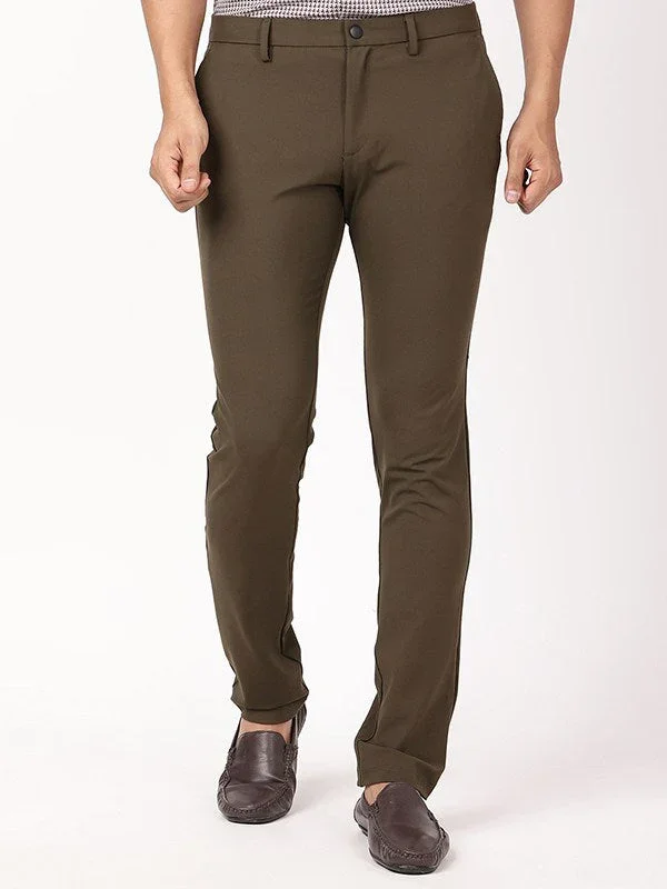 Men's Urban Fit Polyester Blend Trousers - Image 6