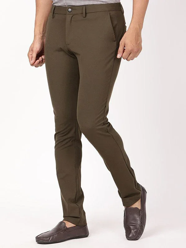 Men's Urban Fit Polyester Blend Trousers - Image 7