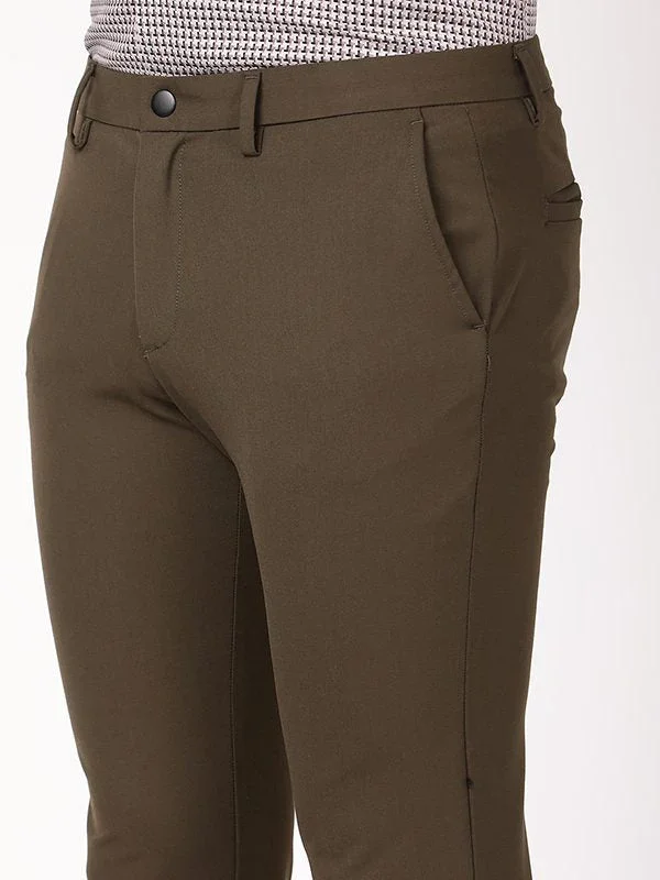 Men's Urban Fit Polyester Blend Trousers - Image 8
