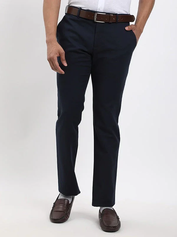 Men's Urban Fit Polyester Blend Trousers