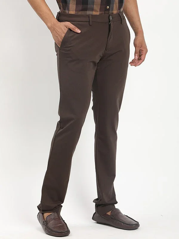 Men's Urban Fit Polyester Blend Trousers - Image 12