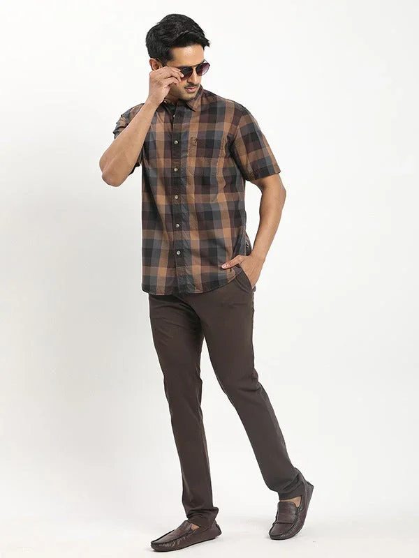 Men's Urban Fit Polyester Blend Trousers - Image 14