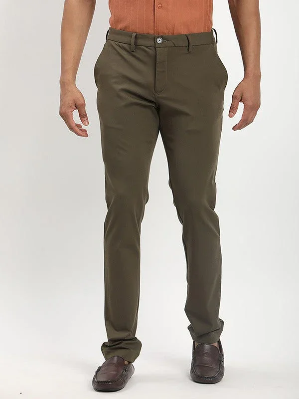 Men's Urban Fit Polyester Blend Trousers - Image 6