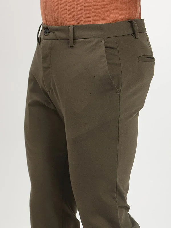 Men's Urban Fit Polyester Blend Trousers - Image 8