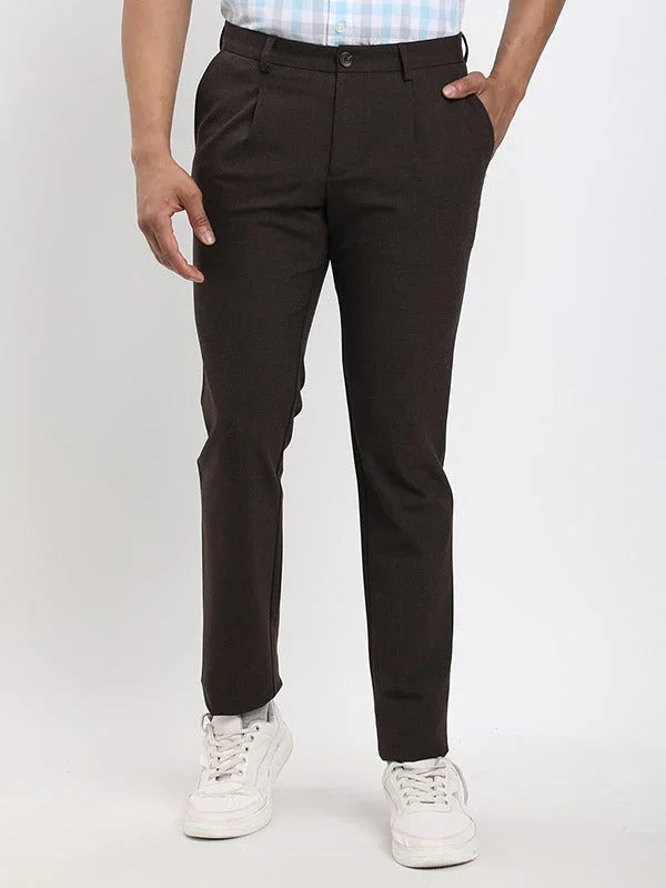 Men's Urban Fit Polyester Blend Trousers