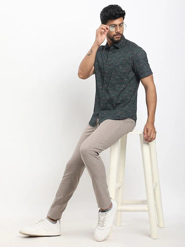 Men's Urban Fit Polyester Blend Trousers - Image 15